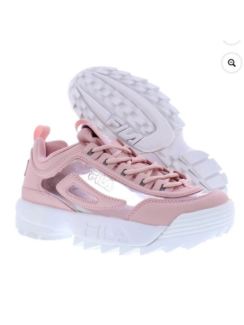 Fila Disruptor II Pink Platform Sneakers Women's Size 9